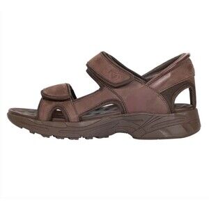 Zeba Men’s ZSD302 ShoesDesert Sand Easy Slip Sandals Size 11 Cowhide Leather